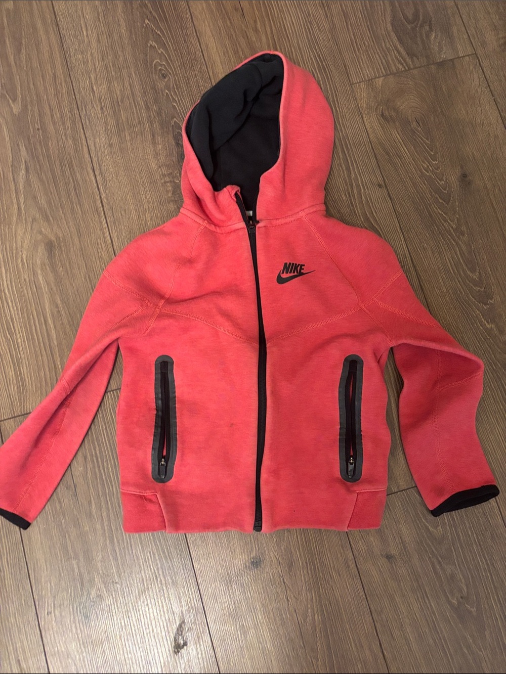 Nike Coral Pink Full-Zip Hooded Sweatshirt